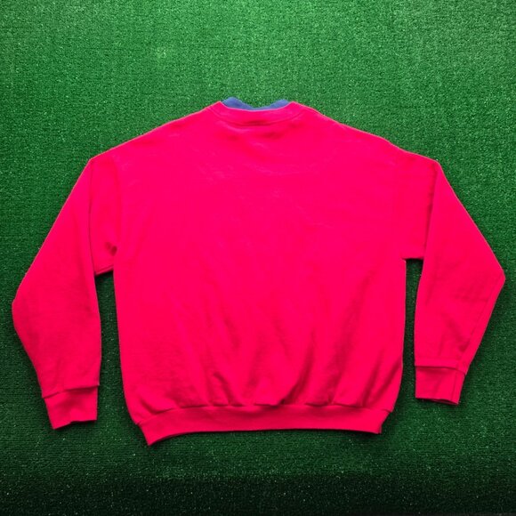 #1 Grandma Sweatshirt Womens XL Red Pullover Crewneck Pullover Made in USA - Picture 7 of 7